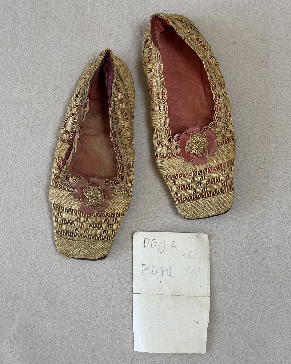 Italian Girl's Straw Shoes