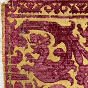 Grotesques Voided Velvet  Late16th/early 17th c