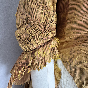 Amber striped Gown 1766 -70s