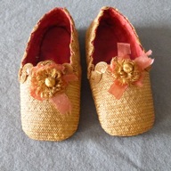 Girl's Straw Shoes 1866